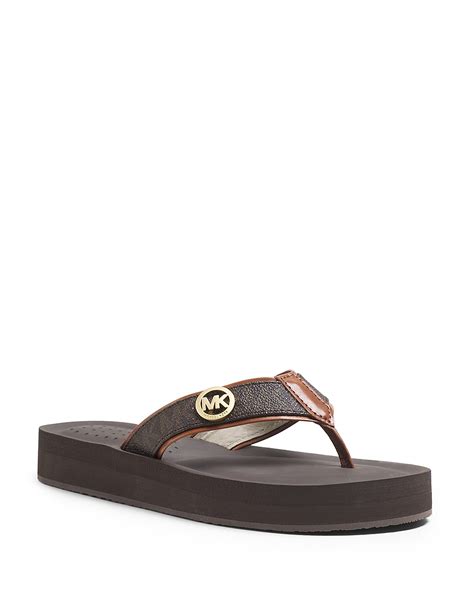 michael kors gage flip flop sandals